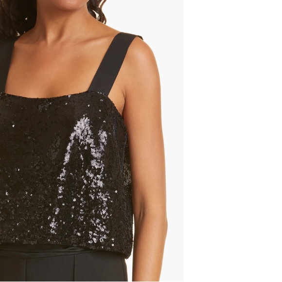 NWT $328 VERONICA BEARD Adi Sequin Crop Camisole in size 16! - Picture 5 of 7
